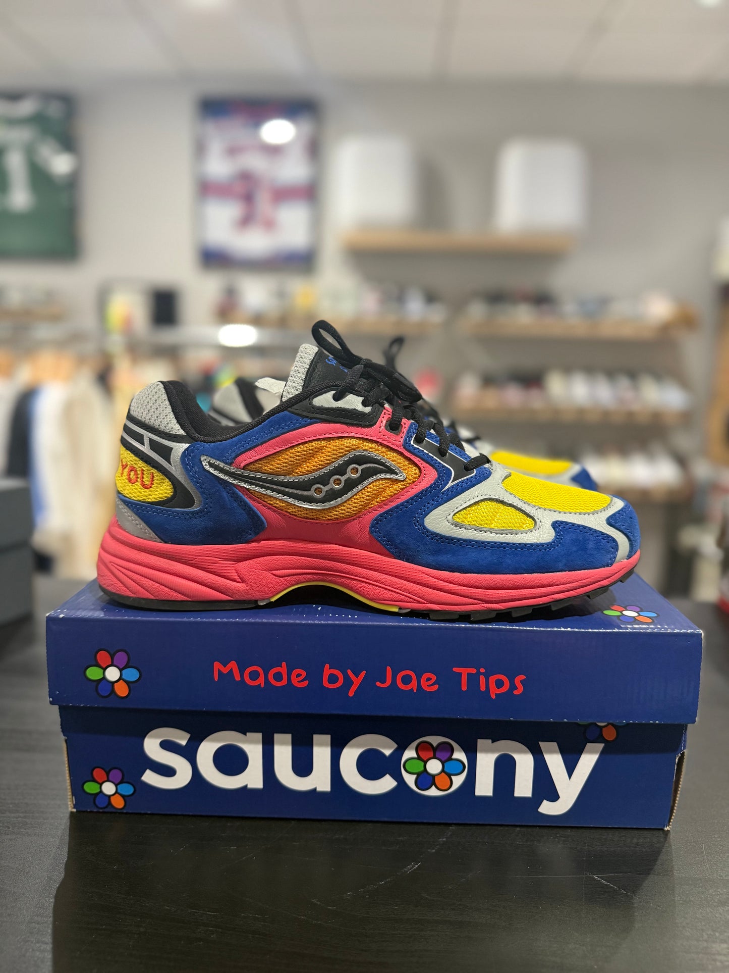 Jae Tips x Saucony Grid Jazz 9  'I Love You But I’m Busy'