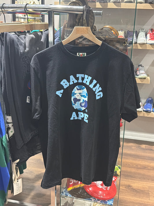 Bape ABC Blue Camo Tee Black