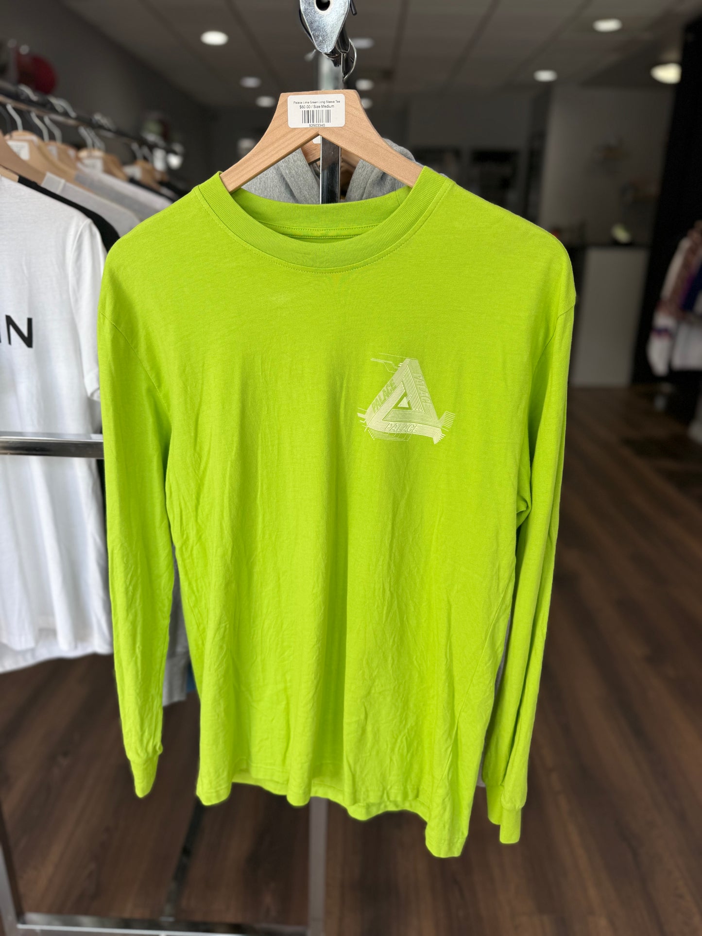 Palace Lime Green Long Sleeve Tee