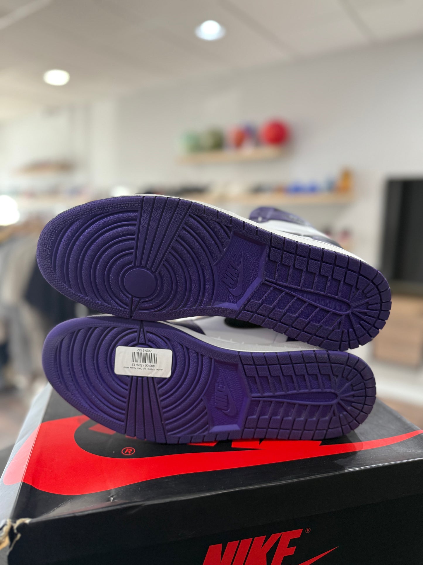 Court Purple White Jordan 1 High (Used)