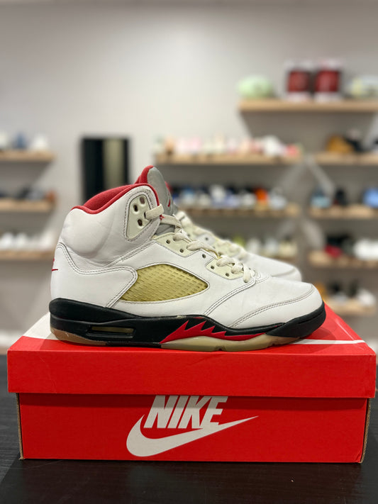 Jordan 5 Fire Red Silver Tounge (Used)