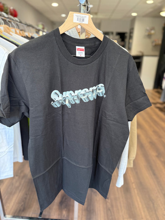 Supreme Chrome Logo Tee Black