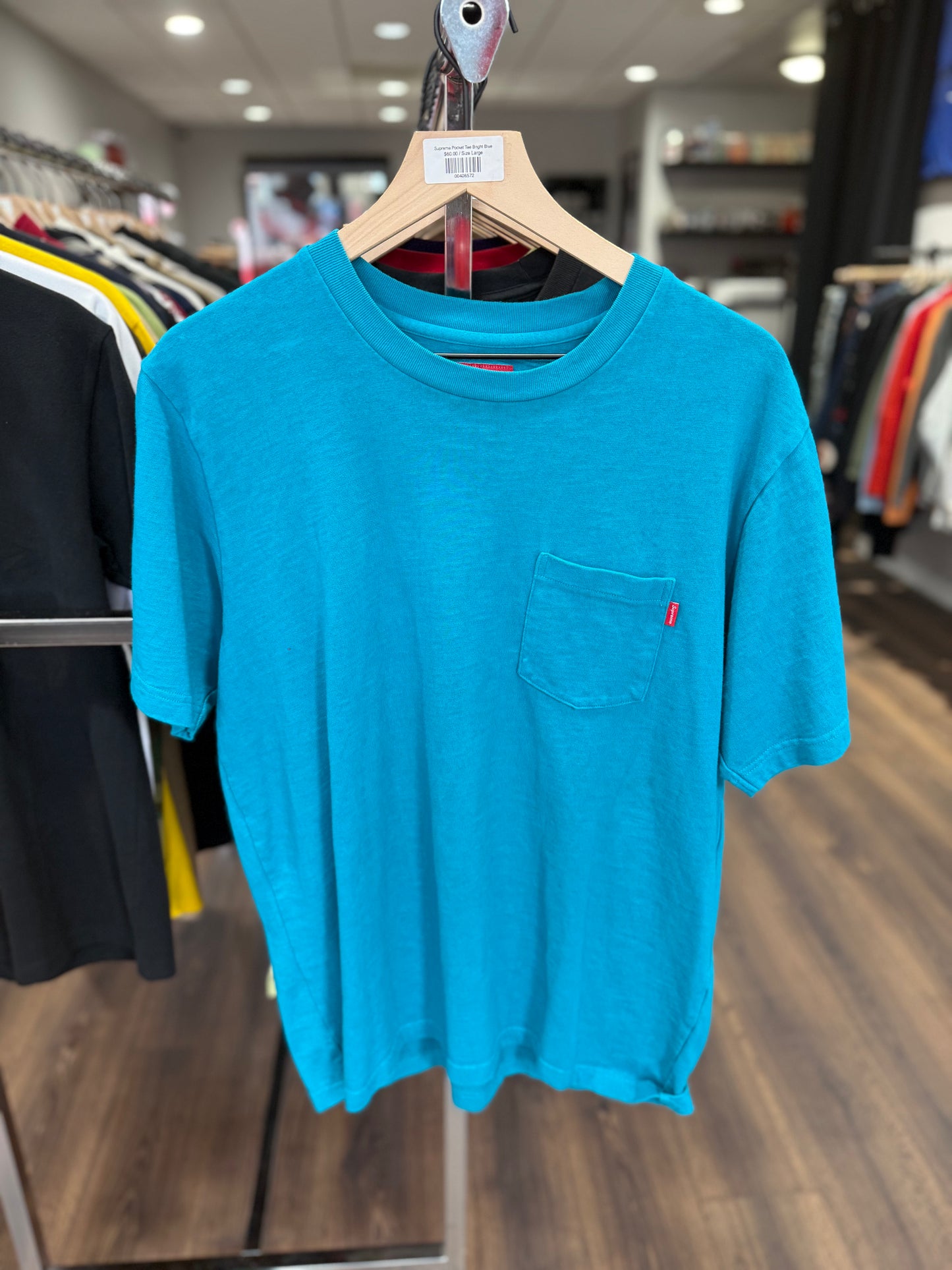 Supreme Pocket Tee Bright Blue