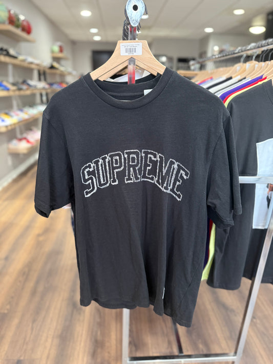 Supreme Collegiate Appliqué T-Shirt Black
