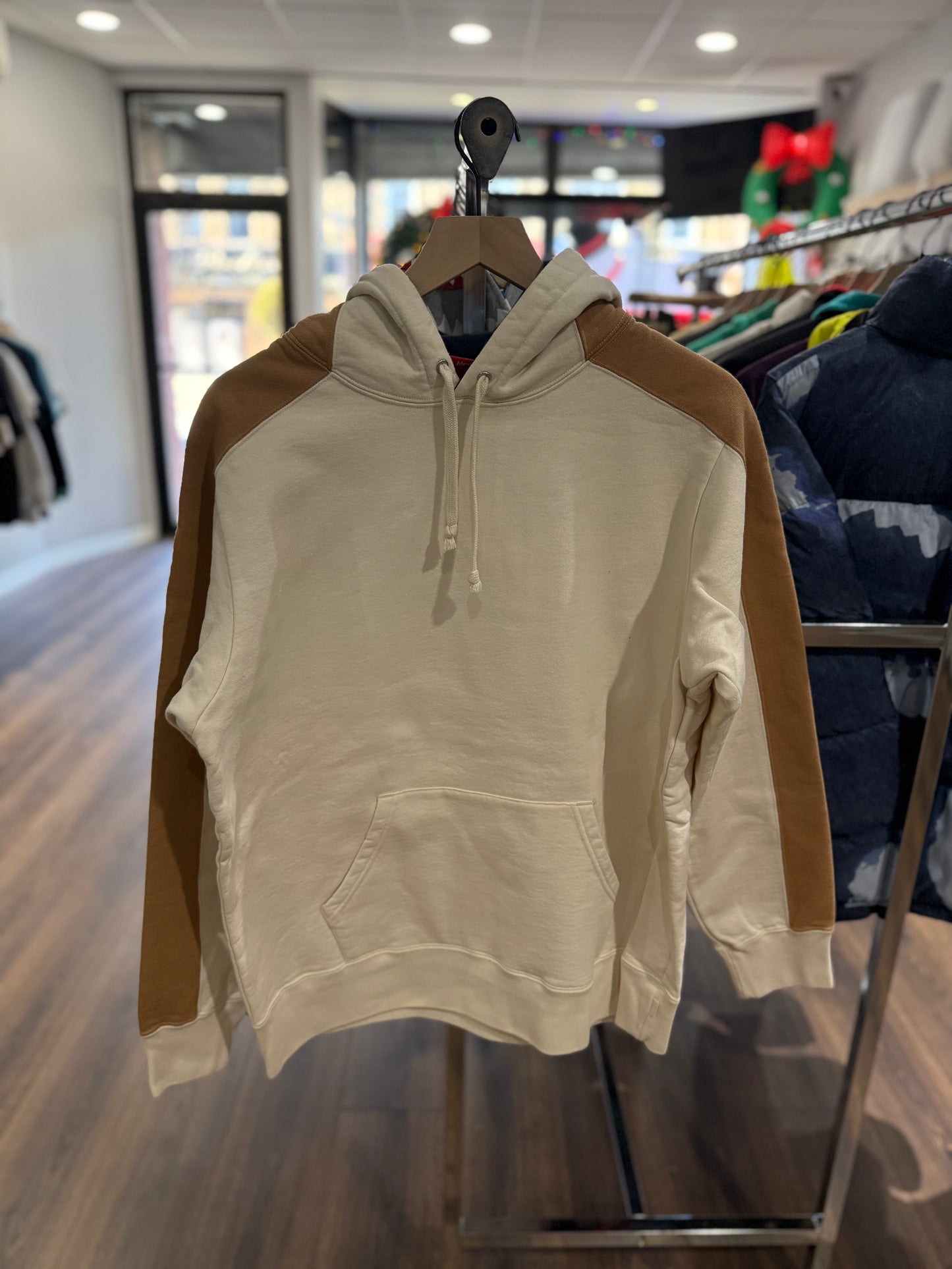 Supreme Paneled Hoodie Natural (FW18)