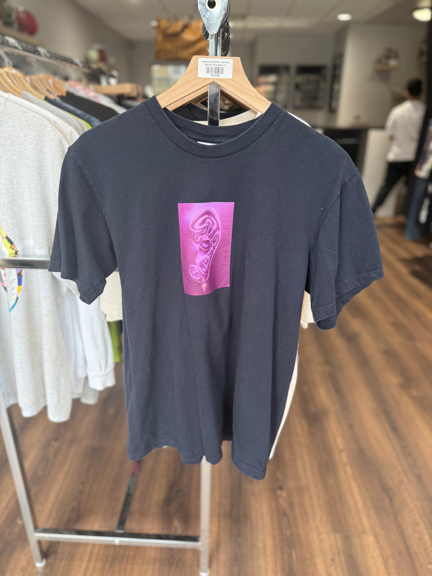 Supreme Small Box Tee Navy