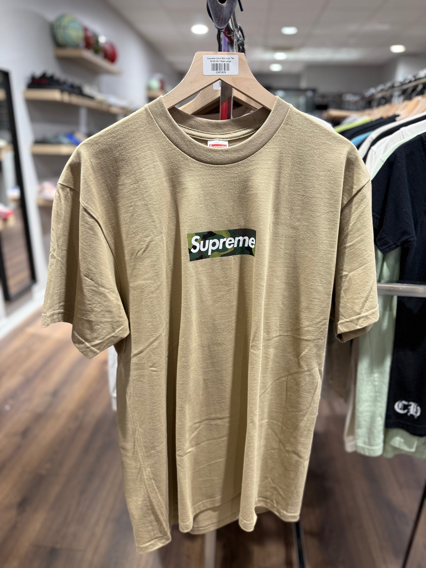 Supreme Camo Box Logo Tan