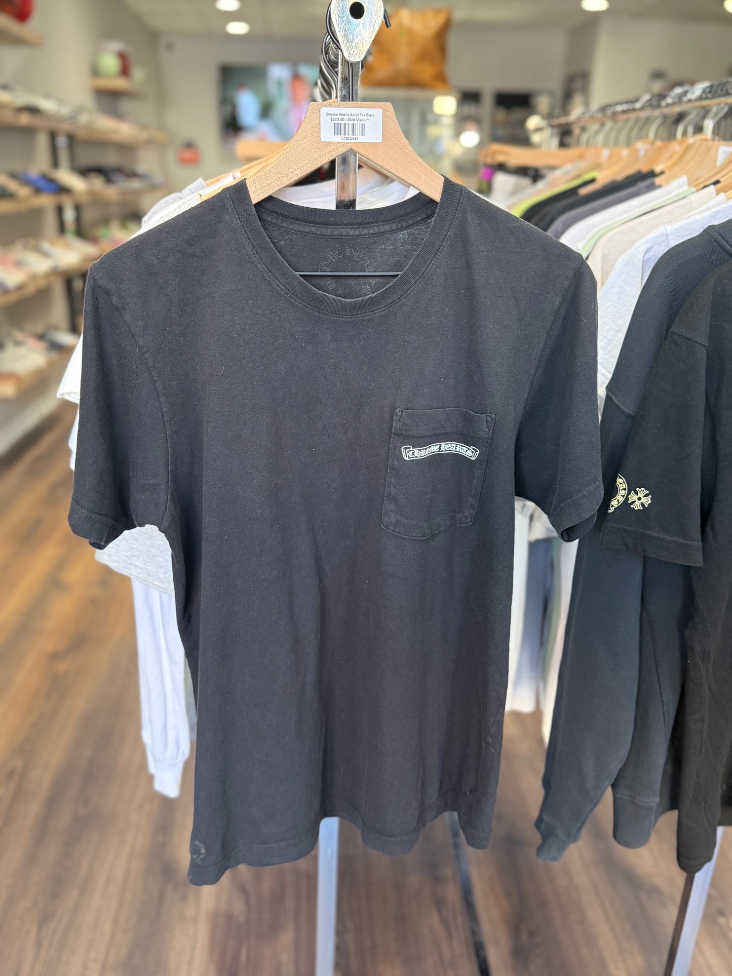 Chrome Hearts Scroll Tee Black