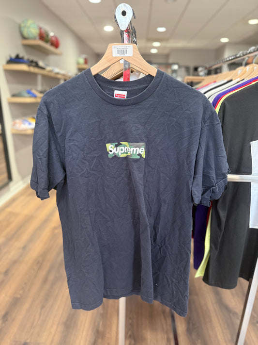 Supreme Camo Box Logo Tee Navy