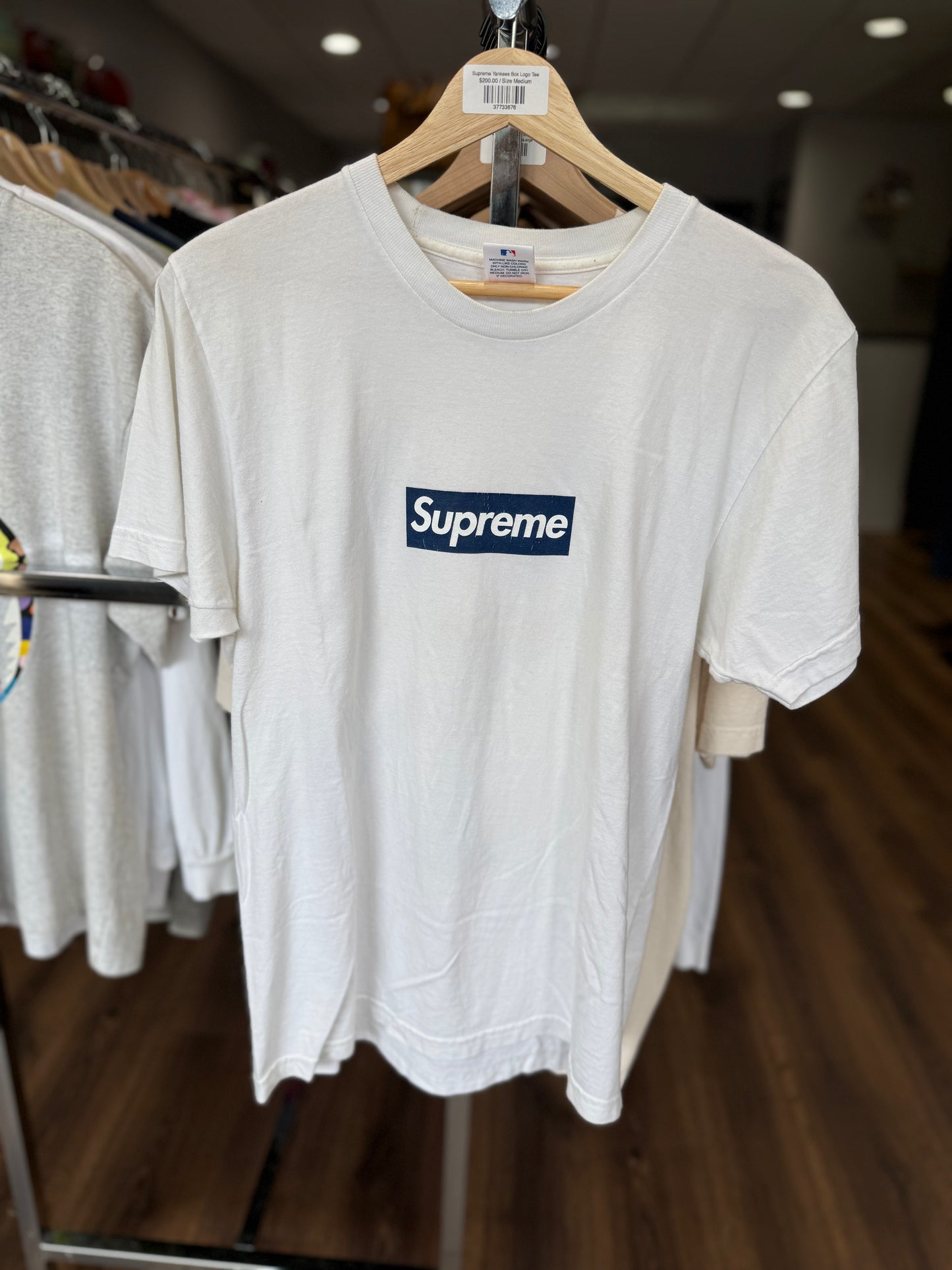 Supreme Yankees Box Logo Tee