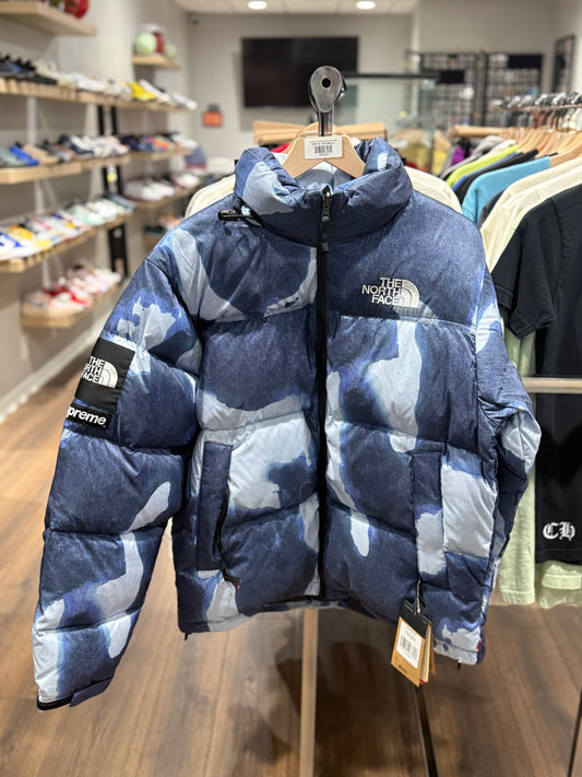 Supreme TNF Bleached Denim Nupste Jacket