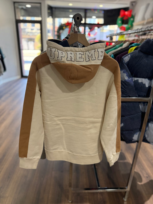 Supreme Paneled Hoodie Natural (FW18)