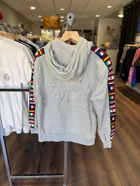 Kith Flags Hoodie Grey