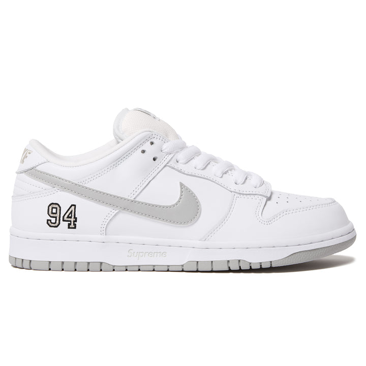Supreme SB Dunk Low White