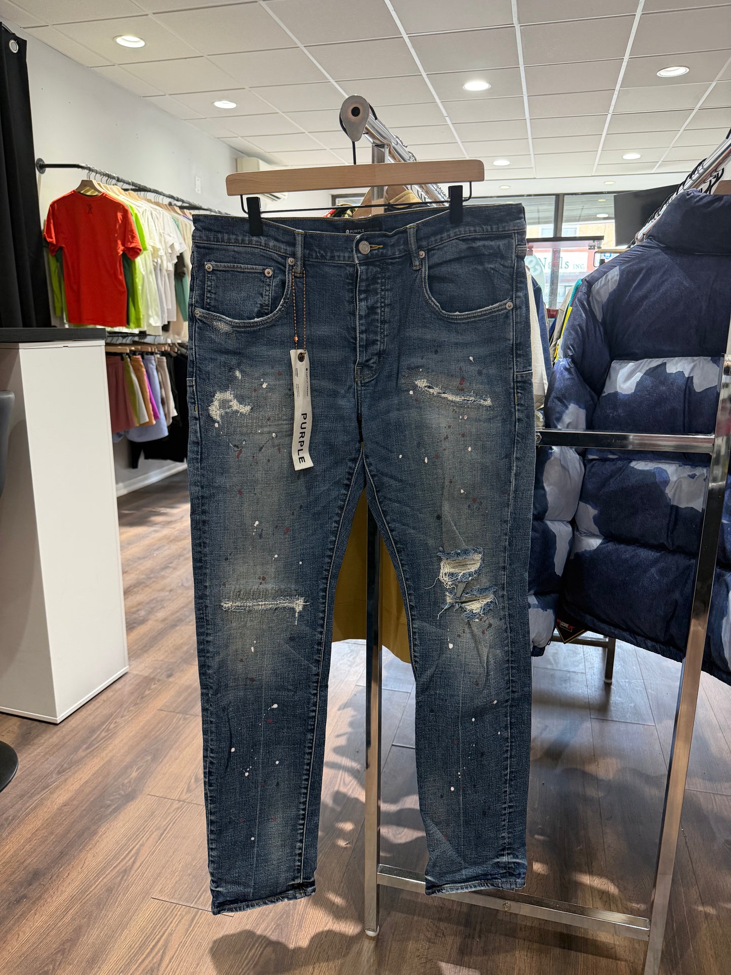 Purple Blue Denim Jeans