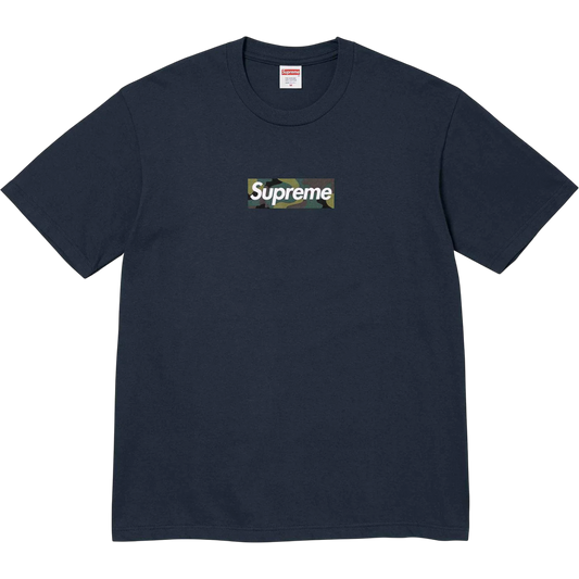 Supreme Camo Box Logo Tee Navy