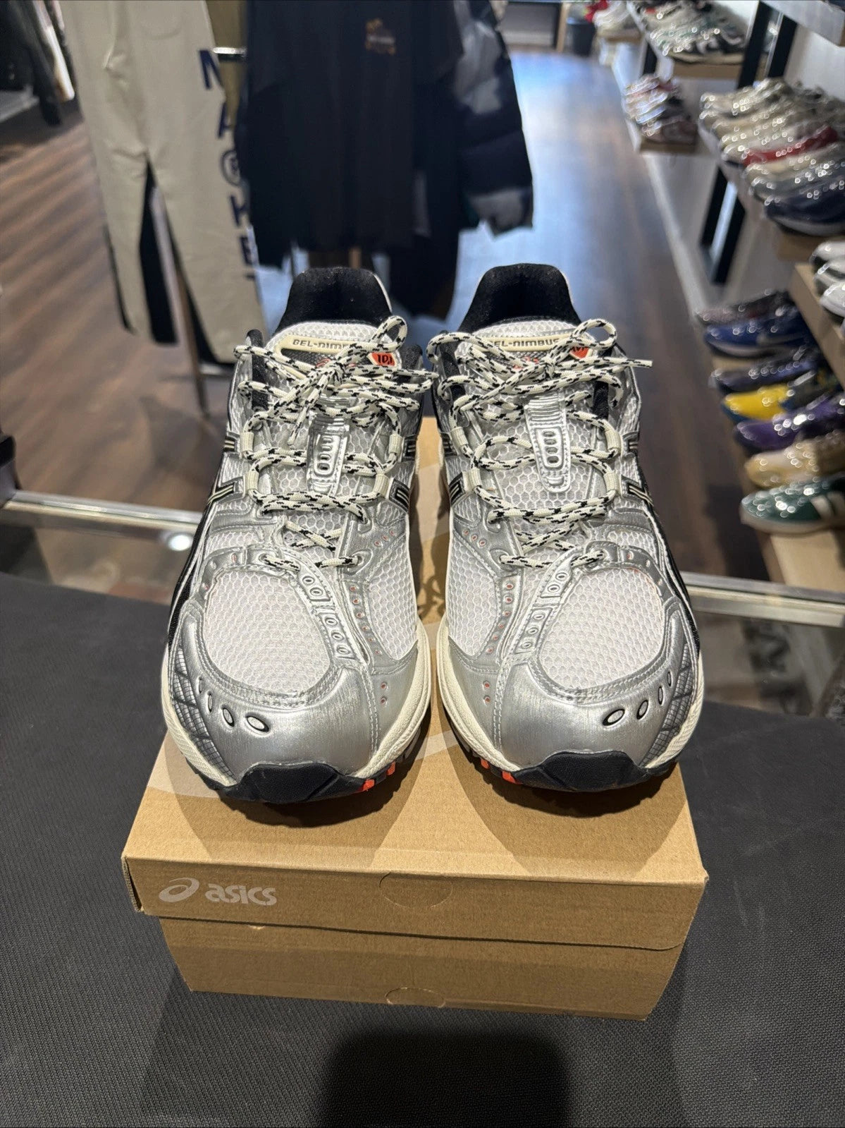 ASICS Gel Nimbus 10.1 White Black Silver